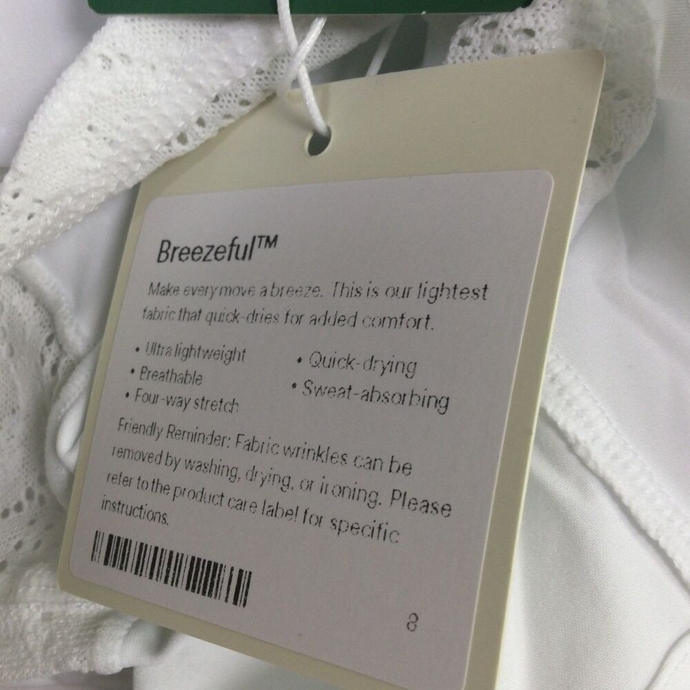 Halara Womens High Waisted Breezeful Shorts Stretch White Size Large NWT - Picture 6 of 11